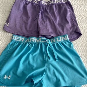 Under Armour Kids Purple and Blue Shorts